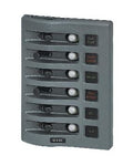 Blue Sea Systems PANEL WD 12VDC CLB 6 POS GRAY