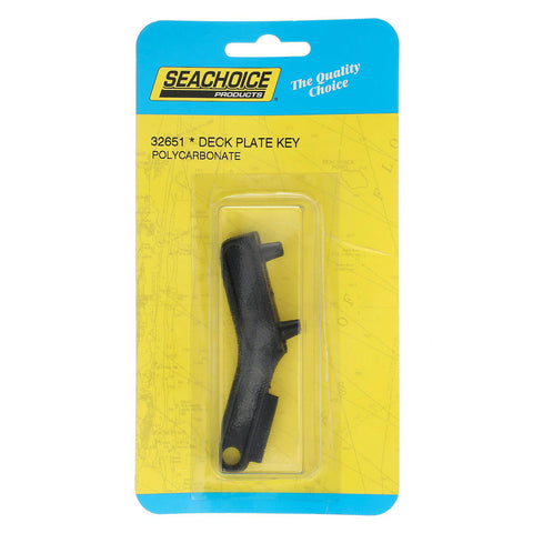 Seachoice DECK PLATE KEY-BLACK POLYCARB