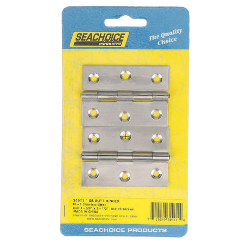 Seachoice BUTT HINGE-SS-1 5/8X2 1/2 2/PK