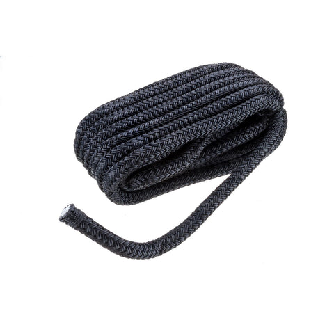 Seachoice DBL BRD DOCK LINE-BLK-1/2"X25'