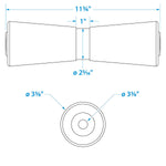 Seachoice HD KEEL ROLER-12 -5/8 ID(BULK