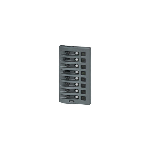 Blue Sea Systems PANEL WD 12VDC CLB 8POS GRAY