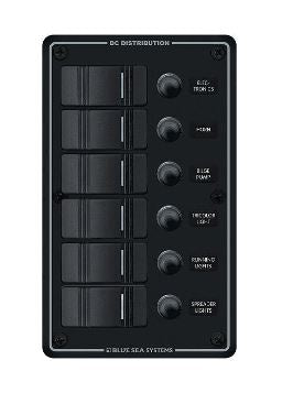 Blue Sea Systems PANEL W/CIRCUIT BREAKERS