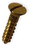 Silicon Bronze Oval Head Slotted Wood Screw