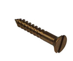 Silicon Bronze Flat Head Wood Screw, Slotted