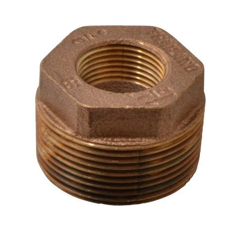 Midland Bronze 1-1/2" Male x 1-1/4" Female HEX Bushing