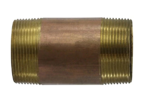 1 X 2-1/2,    BRASS NIPPLE