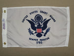 US Coast Guard 12"X18" Nylon Glow Flag
