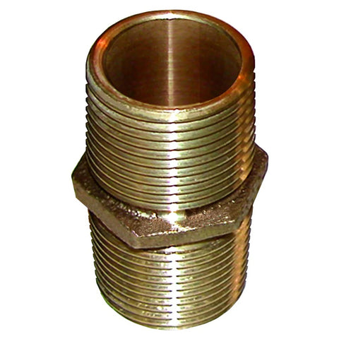 1-1/4"" NPT CAST BRONZE NIPPLE