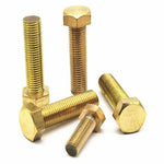 4/40 X 5/16 HEX HEAD MACHINE SCREW BRASS