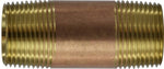 Midland Red Brass 1-1/2 x 6 Seamless Nipple