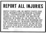 Bernard Report Injuries Plaque