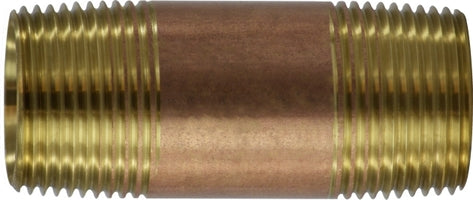 Midland Red Brass 1-1/4 x 2 Seamless Nipple