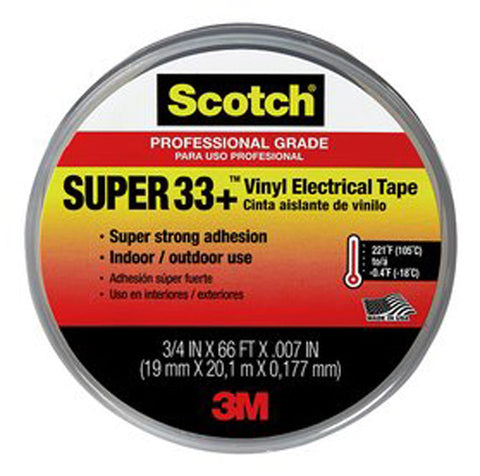 TAPE ELECTRICAL BLACK 3/4X66'